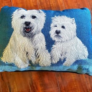 Westie Tapestry pillow